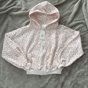NWT XS Blogilates Floral Hoodie